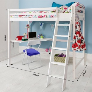 PAT PENTRU COPII DIN LEMN AMARA 90X200 STIL MODERN TK - Img 3