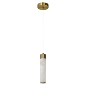 PENDUL AURALITH, 214470, CONFECTIONAT DIN METAL SI STICLA DE ALABASTRU, ALB, STIL MODERN - Img 2