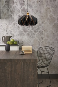 PENDUL BLACK APP243-1CP, 26x45 cm, NEGRU SI AURIU, DIN METAL, STIL MODERN, TU - Img 3