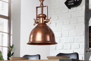 PENDUL DIN METAL, INDUSTRIAL, CUPRU, ASPECT RETRO