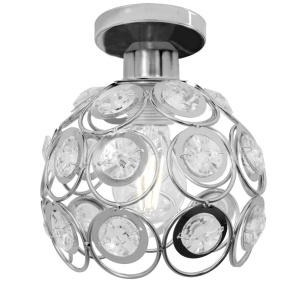 PENDUL ELEGANT CRYSTAL SILVER APP204-1C, 20x20 cm, ARGINTIU, DIN METAL, STIL MODERN, TU