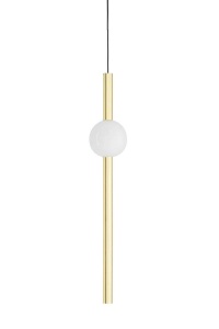 PENDUL LIBRA 60, AURIU/ALB, DIN METAL SI STICLA, STIL MODERN