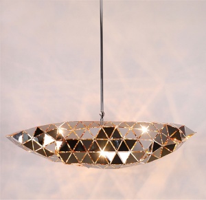 PENDUL MIRROR APP497-1CP, 80x15 cm, ROZ AURIU SI NEGRU, DIN METAL, STIL MODERN, TU - Img 5