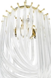 PENDUL MURANO S, AURIU, DIN METAL SI STICLA, STIL MODERN - Img 5
