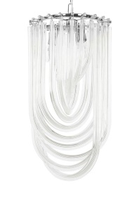 PENDUL MURANO S, CROM, DIN METAL SI STICLA, STIL MODERN