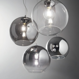 PENDUL NEMO SP1 D40, FUMURIU, DIN STICLA, STIL MODERN - Img 2