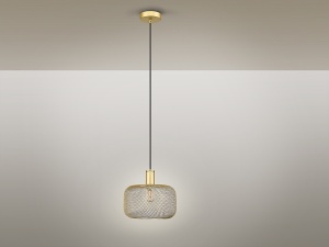 PENDUL OSIRIS, 28 CM, NEGRU/AURIU, DIN METAL, STIL MODERN