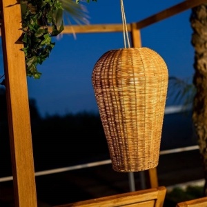 PENDUL PENTRU EXTERIOR SAONA HANG 50, CU BATERIE IN&OUT, CONFECTIONAT DIN FIBRE NATURALE - Img 2