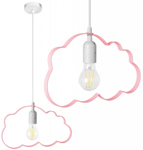PENDUL PINK CLOUD LH2077-1, 34,5x19,5 cm, ROZ, DIN METAL DE INALTA CALITATE, STIL MODERN, TU
