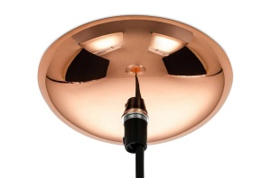 PENDUL SANDRA 30, CUPRU/TRANSPARENT, DIN METAL SI STICLA, STIL MODERN, B2 - Img 4