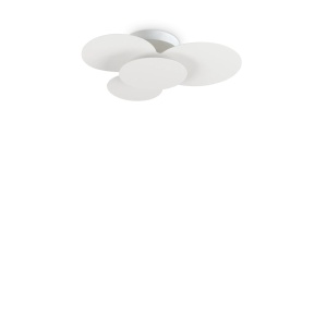 PLAFONIERA CLOUD PL D52, ALB, DIN METAL, STIL MODERN