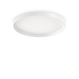 PLAFONIERA FLY PL D60, ALB, DIN ALUMINIU, STIL MODERN