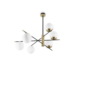 PLAFONIERA GOURMET PL6, NEGRU, DIN METAL, STIL MODERN