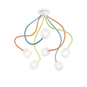 PLAFONIERA OCTOPUS PL6, MULTICOLOR, DIN METAL, STIL MODERN