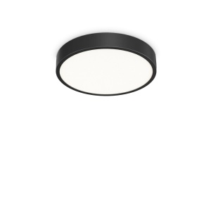 PLAFONIERA RAY PL D40, NEGRU, DIN ALUMINIU, STIL MODERN