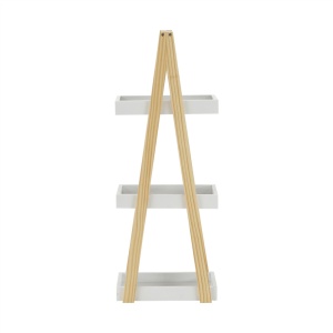 RAFT DE DEPOZITARE ARVEN, ALB/NATURAL, DIN LEMN/MDF, STIL MODERN, TK - Img 2
