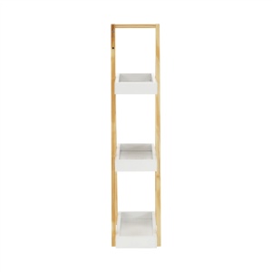 RAFT DE DEPOZITARE ARVEN, ALB/NATURAL, DIN LEMN/MDF, STIL MODERN, TK - Img 4