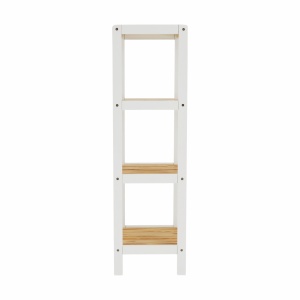 RAFT POLIVALENT TRIGO TYPE 3, ALB/NATURAL, DIN MDF SI LEMN MASIV, STIL MODERN, TK - Img 6