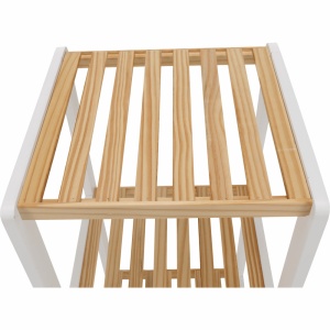 RAFT POLIVALENT TRIGO TYPE 3, ALB/NATURAL, DIN MDF SI LEMN MASIV, STIL MODERN, TK - Img 8