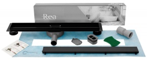 RIGOLA DUS, REA NEO PRO 2IN1, 90 CM, NEGRU, DESIGN MODERN, CALITATE SUPERIOARA, REA - Img 2