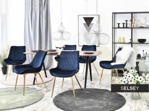 SCAUN ADEL DIN METAL SI TEXTIL IN DESIGN CLASIC ELEGANT - Img 3