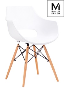 SCAUN ALB MODESTO FORO STIL MODERN B2 - Img 1