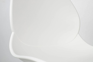 SCAUN ARIA ALB, CONFECTIONAT DIN POLIPROPILENA SI METAL, STIL MODERN - Img 4