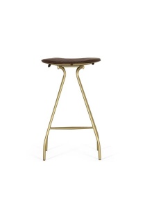SCAUN BAR, STIL INDUSTRIAL, ARTIM 1409, DIN PIELE SI STRUCTURA DE METAL