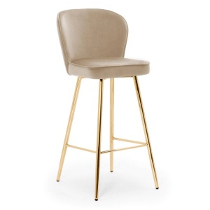 SCAUN DE BAR AINE 70, BEJ/AURIU, STIL MODERN