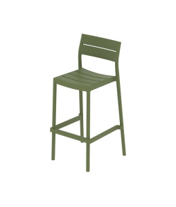 SCAUN DE BAR DE TERASA CAPRI 57, REALIZAT DIN PLASTIC, CULOARE VERDE, PENTRU UZ COMERCIAL, ARTIM GROUP SELECTION - Img 6