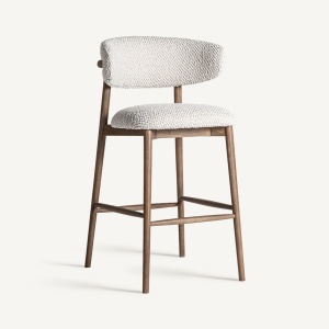 SCAUN DE BAR GERB 105CM, DIN LEMN SI TEXTIL, STIL MODERN, VICAL HOME