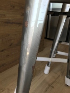 SCAUN DE BAR GRI, CONFECTIONAT DIN METAL, HOKER TOWER 66, STIL MODERN - Img 4