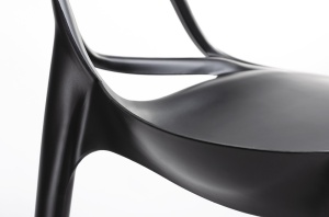 SCAUN DE BAR, NEGRU HILO PREMIUM, CONFECTIONAT DIN POLIPROPILENA, STIL MODERN - Img 5