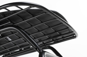 SCAUN DE BAR NEGRU NET, DIN METAL SI PIELE ECO, STIL MODERN B2 - Img 6