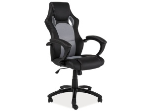 SCAUN DE BIROU DIRECTORIAL Q-107 GRI / NEGRU STIL MODERN