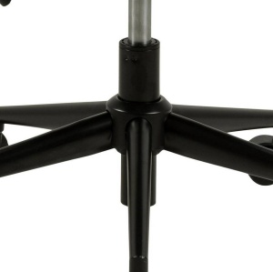 SCAUN DE BIROU NORA, BEJ/NEGRU, DIN CATIFEA SI METAL, STIL MODERN - Img 5
