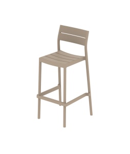 SCAUN DE TERASA DE BAR CAPRI 33, REALIZAT DIN PLASTIC, CULOARE BEJ, PENTRU UZ COMERCIAL, ARTIM GROUP SELECTION