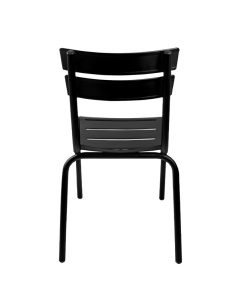SCAUN DE TERASA LYON PREMIUM, REALIZAT DIN ALUMINIU, CULOARE NEAGRA, PENTRU UZ COMERCIAL, ARTIM GROUP SELECTION - Img 4