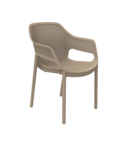 SCAUN DIN PLASTIC PENTRU TERASA, AERO 33 , CULOARE BEJ, PENTRU UZ COMERCIAL, ARTIM GROUP SELECTION