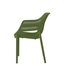 SCAUN DIN PLASTIC PENTRU TERASA AERO 57 , CULOARE VERDE, PENTRU UZ COMERCIAL, ARTIM GROUP SELECTION - Img 3