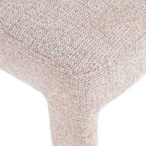SCAUN DINIG NERIO NATURAL FANCY, 214143, CONFECTIONAT DIN POLIESTER, METAL SI SPUMA, BEJ, STIL MODERN - Img 5