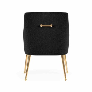 SCAUN DINING AMADEUS, NEGRU/AURIU, STIL MODERN - Img 3