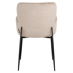 SCAUN DINING AMBER KAKI VELVET 903, S4746, CONFECTIONAT DIN 100% POLIESTER, SPUMA SI METAL, RICHMOND INTERIORS - Img 2
