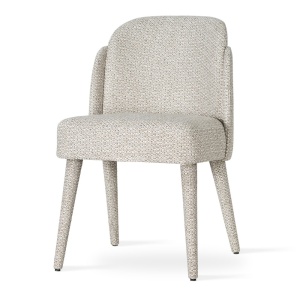 SCAUN DINING BEETLE SUPREME SOCK, CONFECTIONAT DIN LEMN, SPUMA, ARCURI SI METAL, BEJ, STIL MODERN