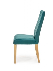 SCAUN DINING DIEGO 3, VERDE MONOLITH 37/STEJAR, CU TAPITERIE DIN CATIFEA SI PICIOARE DIN LEMN MASIV, STIL CLASIC - Img 5