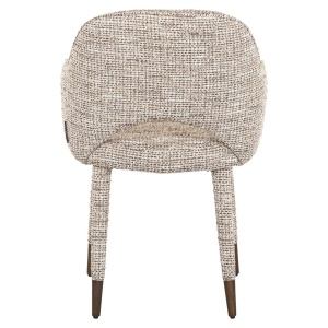 SCAUN DINING DONATELLA TRENDY NATURE, 212896, CONFECTIONAT DIN POLIESTER, METAL SI SPUMA, BEJ, STIL MODERN - Img 5