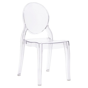 SCAUN DINING ELIZABETH, TRANSPARENT, DIN POLICARBONAT, STIL MODERN