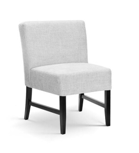 SCAUN DINING GEZELLING, GRI/NEGRU, TAPITERIE DIN STOFA SI PICIOARE DIN LEMN, STIL MODERN, ATR