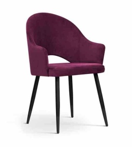 SCAUN DINING GODA, BORDO/NEGRU, STIL MODERN