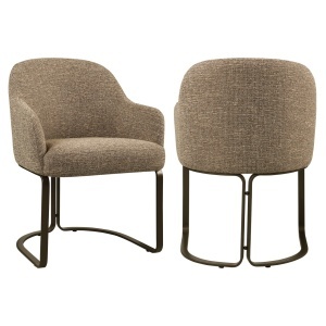 SCAUN DINING, HADLEY, REALIZAT DIN METAL SI TEXTIL IGNIFUG, CULOARE MARO, DESIGN DEOSEBIT, RICHMOND INTERIORS - Img 2